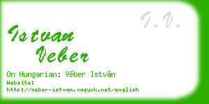 istvan veber business card